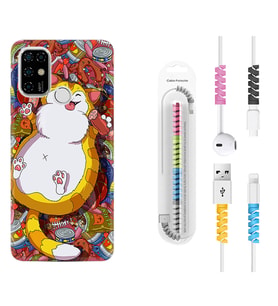 Casper E30 F20 X20 Kılıf Kablo Koruma Spiral Silikon Tombul Kedi 1739