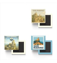 Buzdolap Magnetleri - San Marino San Marino - 4'lü Set Magneti
