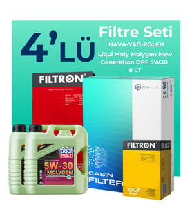 Filtron Mercedes S350 Filtre Bakım Seti Liqui Moly Motor Yağlı (2003-2006) 4 Lü