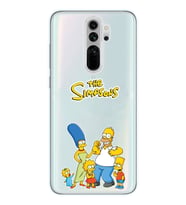 Redmi Note 8 Pro Uyumlu Simpsonlar Tasarımlı Şeffaf Telefon Kılıfı
