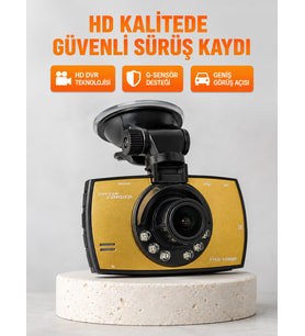 Araç Ön Kamera Full HD Kayıt ve G Sensor Özellikli