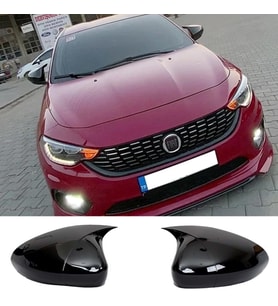Fiat Egea Batman Yarasa Ayna Kapağı Parlak Siyah ABS 2015 2016 2017 2018 2019 2020 2021 2022 2023
