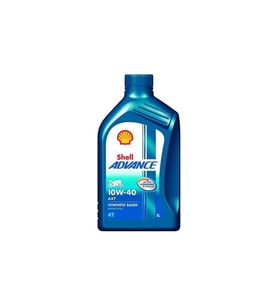 Shell Advance 4T AX7 10W40 1 Litre Aşınmaya Dayanıklı Sentetik Motosiklet Yağı U