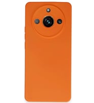 Newface Realme 11 Pro Kılıf Nano içi Kadife Silikon - Turuncu