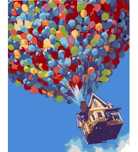 Up Sayılarla Boyama Seti 50x65 cm (Tuvale Gerili)
