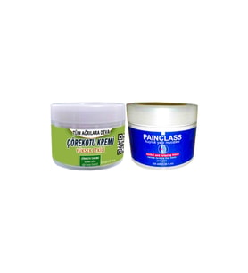 Çörek Otu Kremi Büyük Boy Ağrı Kremi 150 ml Krem + Painclass 100 ml Kuyruk Yağı Kremi / Kas Diz Dirsek Sırt Bel İskelet Eklem Ağrılarına Masaj Seti