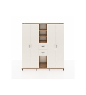 Hyperion Dolap 15 Raflı 2 Çekmeceli 4 Kapaklı 220x44x243 Çam-Aytaşı/Aytaşı