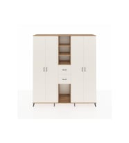 Hyperion Dolap 15 Raflı 2 Çekmeceli 4 Kapaklı 220x44x243 Çam-Aytaşı/Aytaşı