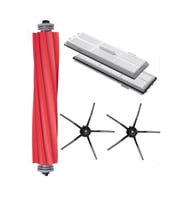 Roborock G10 Uyumlu 5 Parça Siyah Yan Fırçalı Set