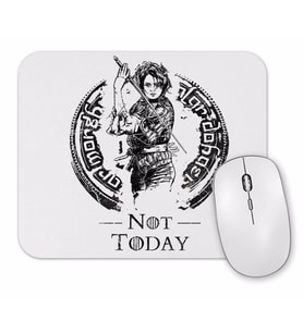 Game Of Thrones Valar Morghulis Not Today Mouse Pad