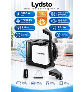 Lydsto C990 Akıllı Ses Modlu Sıcak Su ve Buharlı Halı & Koltuk Yıkama Makinesi