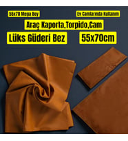 Technow Araç LÜKS Güderi Bez Oto Cam ve Kaporta Torpido Temizleme Araba Kurulama Bezi 50X70 cm