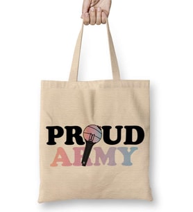 Proud Army Bts Bez Çanta Uzun Saplı