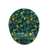 Kaktüs Ve Orman Desenli Bilek Destekli Kaymaz Buruşmaz Kırılmaz Mouse Pad (Çok Renkli)