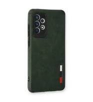 Samsung Galaxy A73 5g Kılıf Loop Deri Silikon - Yeşil