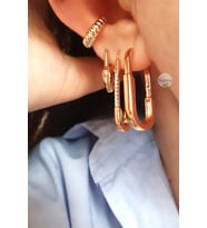 TWO LEVELS OVAL KÜPE (Gold)