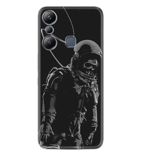 Infınix Hot 20i Kılıf Silikon Desen Özel Seri İskelet Astronot 1613