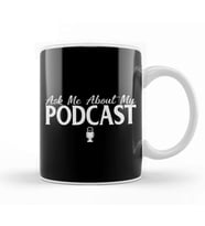 Ask Me About My Podcast Cute Podcasters Kupa Bardak Porselen