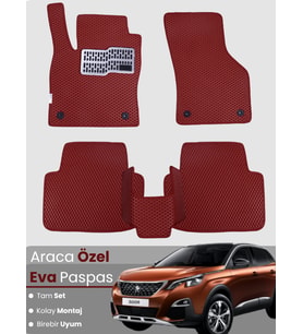 PEUGEOT 3008 (2017-2020) Uyumlu EVA Paspas Tam Set–Araca Özel,Oto Paspas