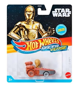 Hot Wheels Racer Verse, Oyuncak Araba, Çocuk, Metal, Altın, 3+ Yaş, Star Wars, C-3Po, Hkb86-Jbk31 (Çok Renkli)