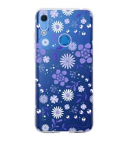 Huawei Y6s 2019 Uyumlu Kapak Flowers Tasarımlı Şeffaf Silikon Kılıf