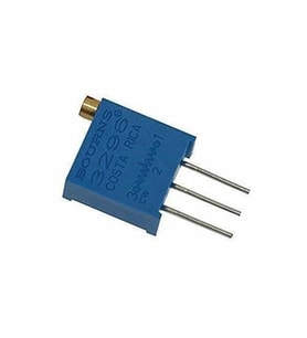 3296W-501 Çok Turlu Trimpot (Dik) 500? x 1 adet  (rf002) (Mavi)