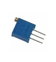 3296W-501 Çok Turlu Trimpot (Dik) 500? x 1 adet  (rf002) (Mavi)
