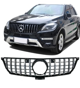 Mercedes ML W166 GTR Ön Panjur Krom/Siyah 2013-2015