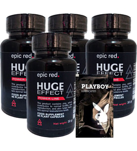 Huge Effect Erkeklere Özel 60lı x 4 Adet x + Jel