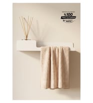 Raflı Metal Banyo Havluluk Dekoratif Havlu Tutucu