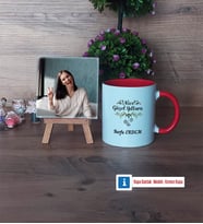 Yılbaşı Hediyesi Fotoğraflı Dekoratif Taş, Kupa Bardak Beyaz Hediye (Model 2)