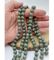Peridot (Zebercet) Taşı Mat Yosun Yeşili Dizi 10mm (62256)