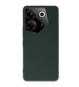 Tecno Camon 20 Pro 5G Kılıf First Silikon - Koyu Yeşil