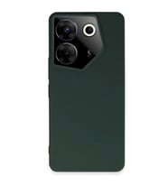 Tecno Camon 20 Pro 5G Kılıf First Silikon - Koyu Yeşil