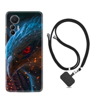 Xiaomi 12 Lite Kılıf Silikon Boyun Askılı İpli Desenli Silikon Şahin 1756