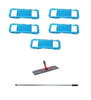 Makarna Şönil Kuru Nemli Palet Tablet Mop Yedek Seti Takımı - 5 ad 60 Cm. - Mop + Mop Tutucu + Sap
