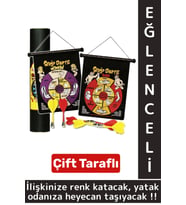 Özel Gün Gece Sevgili Çift Genç Yetişkin Fantezi 4 Manyetik Dartlı Çift Yüzeyli Strip Darts Oyunu
