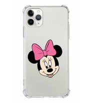 Apple iPhone 11 Pro Uyumlu Köşe Korumalı Antişok  Kapak Minnie Mouse Tasarımlı Şeffaf  Kılıf