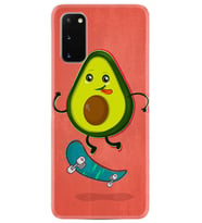 Samsung A02S A03S A10 A12 A13 A21S A22 Kılıf Desenli Silikon Avokado Skate 1741