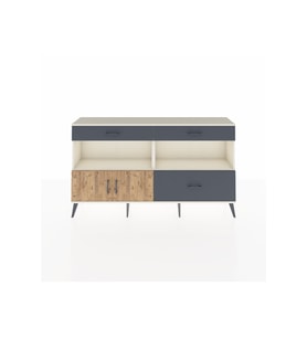 Arges Konsol 2 Raflı 3 Çekmeceli 2 Kapaklı 176x30x99 Aytaşı-Çam/Antrasit