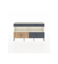 Arges Konsol 2 Raflı 3 Çekmeceli 2 Kapaklı 176x30x99 Aytaşı-Çam/Antrasit