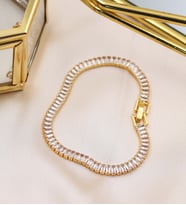 Sıralı Çelik Bileklik (Gold)