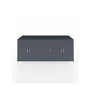 Kronos Konsol 3 Raflı 5 Kapaklı 220x59x99 Antrasit-Antrasit/Çam