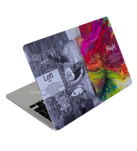 McStorey Macbook Pro M1-M2 Kılıf A2338 ile Uyumlu Kaplama Sticker Laptop Koruyucu BrainNL (Gri)