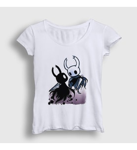 Presmono Kadın Beyaz Shade Oyun Hollow Knight T-Shirt 493333tt