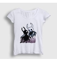 Presmono Kadın Beyaz Shade Oyun Hollow Knight T-Shirt 493333tt