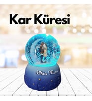Kar Küresi Işıklı Müzikli