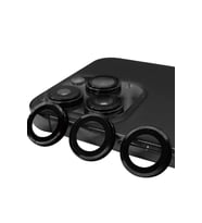 Durukar® iPhone 15 Pro Raze Metal Kamera Lens - Siyah
