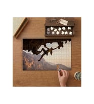 Dağ Tırmanma - Spor Tasarımı 240 parça Ahşap Puzzle Ahşap Kutuda MP08094