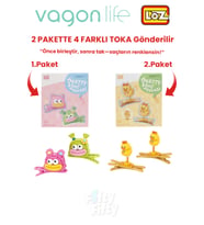 4'lü Saç Toka Seti Önce Birleştir,Sonra Tak (2 Paket 4 Adet Gönderilir) Yapı Toka Seti FF (Leopar)